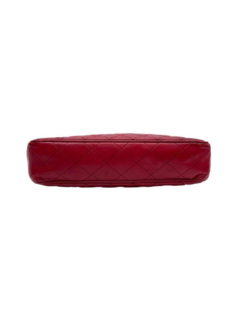 Chanel Quilted Lambskin Chain Shoulder Tote Red - Picture 5 of 10